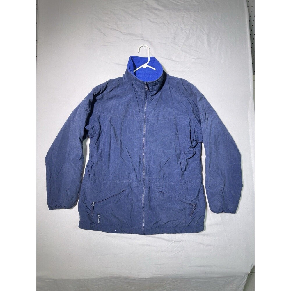 Columbia Sportwear Company Long Sleeve Lined Full Zip Jacket Women's L Navy